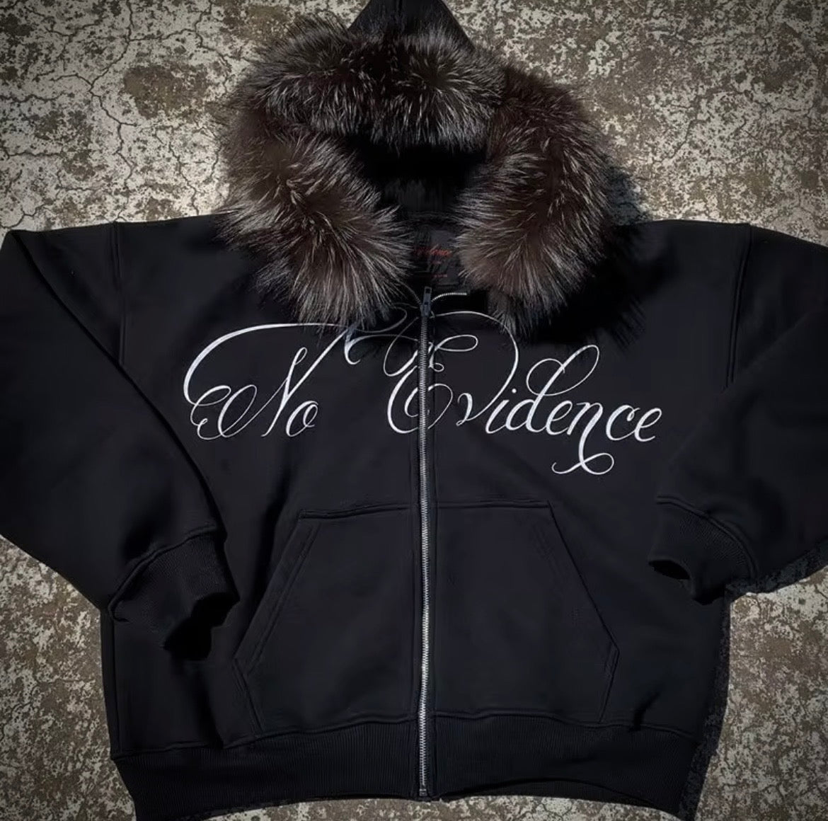 The No Evidence Fur Hood Jacket