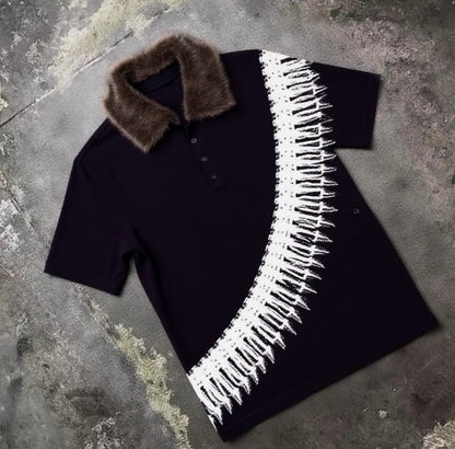 The No Evidence Fur Collar Polo
